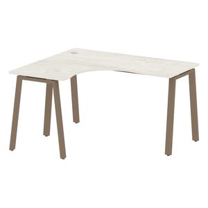 Стол криволинейный левый на А-образном м/к