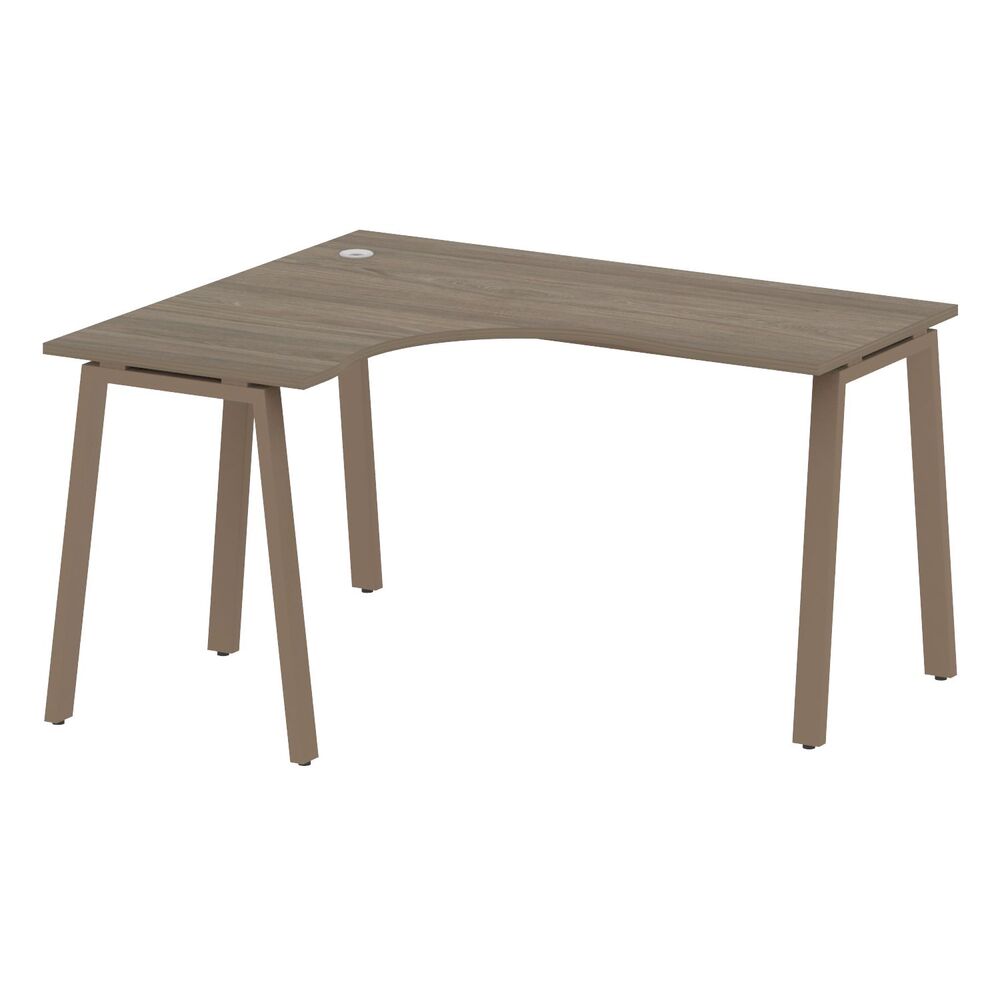 Стол криволинейный левый на А-образном м/к