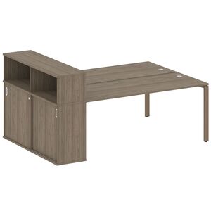 Рабочая станция с опорным шкафом-купе