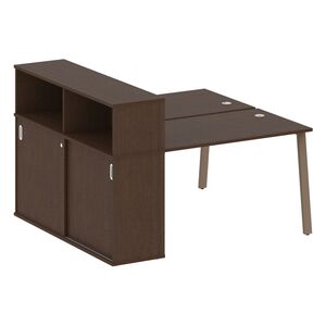 Рабочая станция на А-образном м/к с опорным шкафом-купе