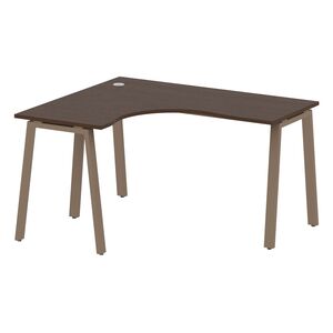 Стол криволинейный левый на А-образном м/к