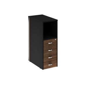 Onix Тумба с подсветкой 4 ящика завершающая, левая