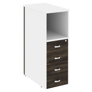 Onix Тумба с подсветкой 4 ящика завершающая, левая