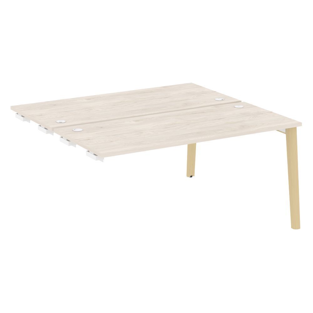 Стол-приставка двойной к опорным элементам (опоры - массив дерева)