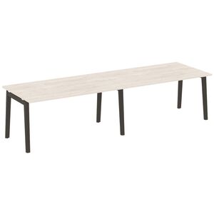 Стол переговорный (2 столешницы) (опоры - массив дерева)