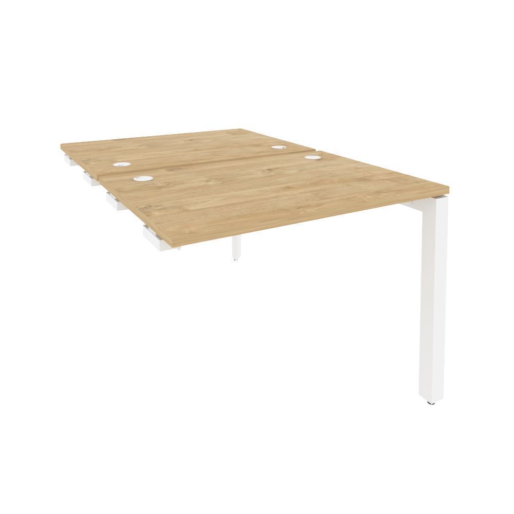 Стол-приставка двойной на П-образном м/к к опорным элем.