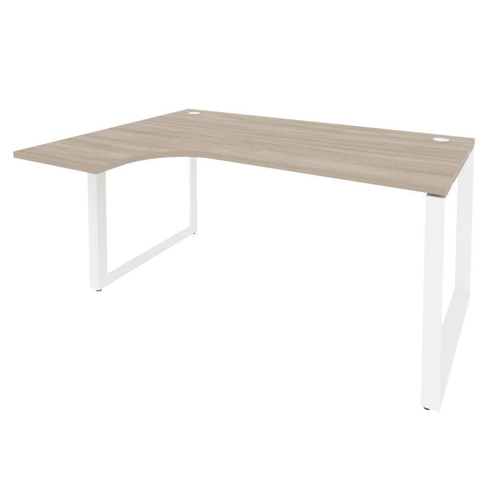 Стол эргономичный левый на О-образном м/к