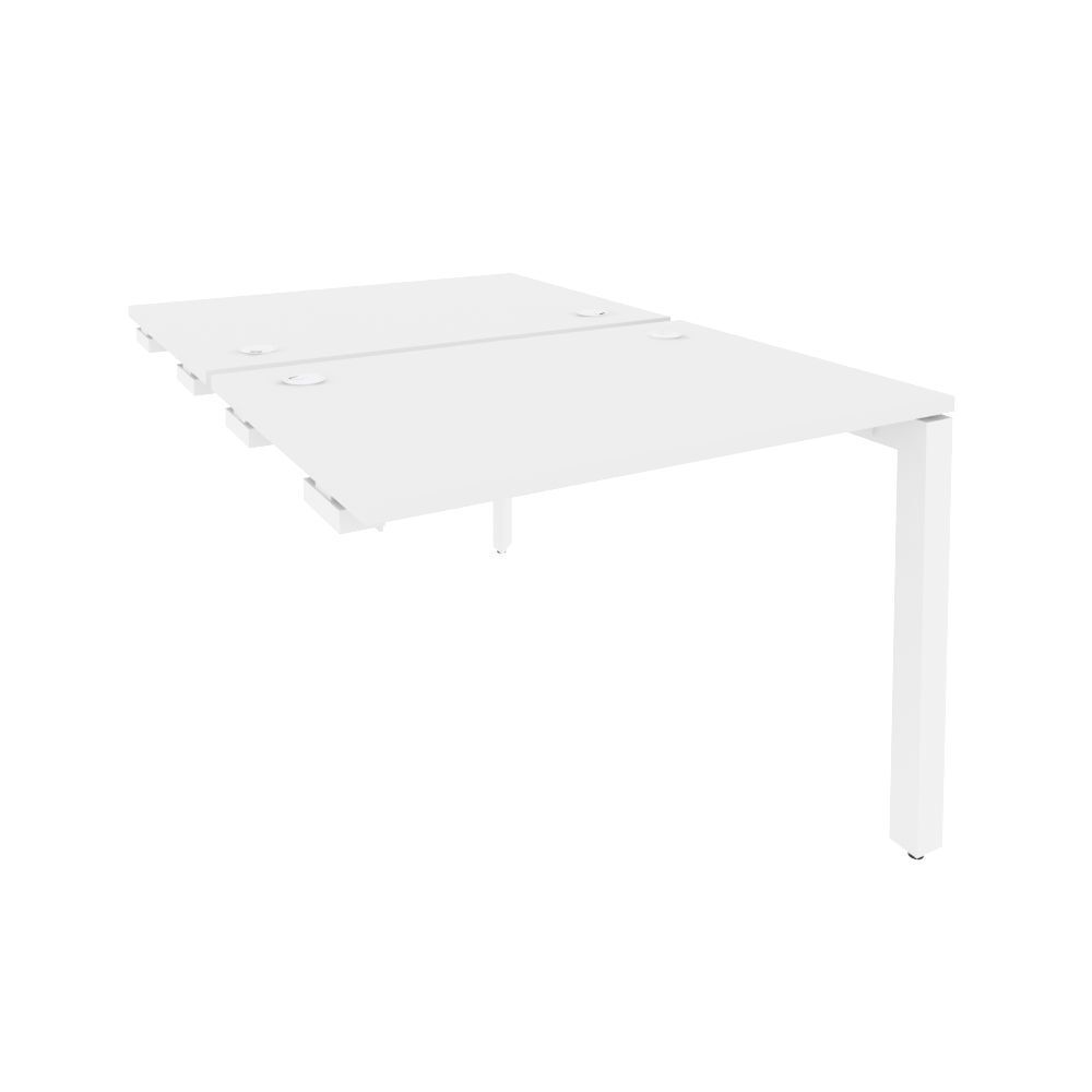 Стол-приставка двойной на П-образном м/к к опорным элем.