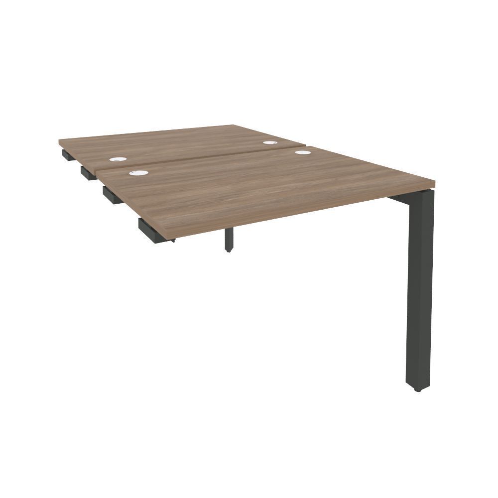 Стол-приставка двойной на П-образном м/к к опорным элем.