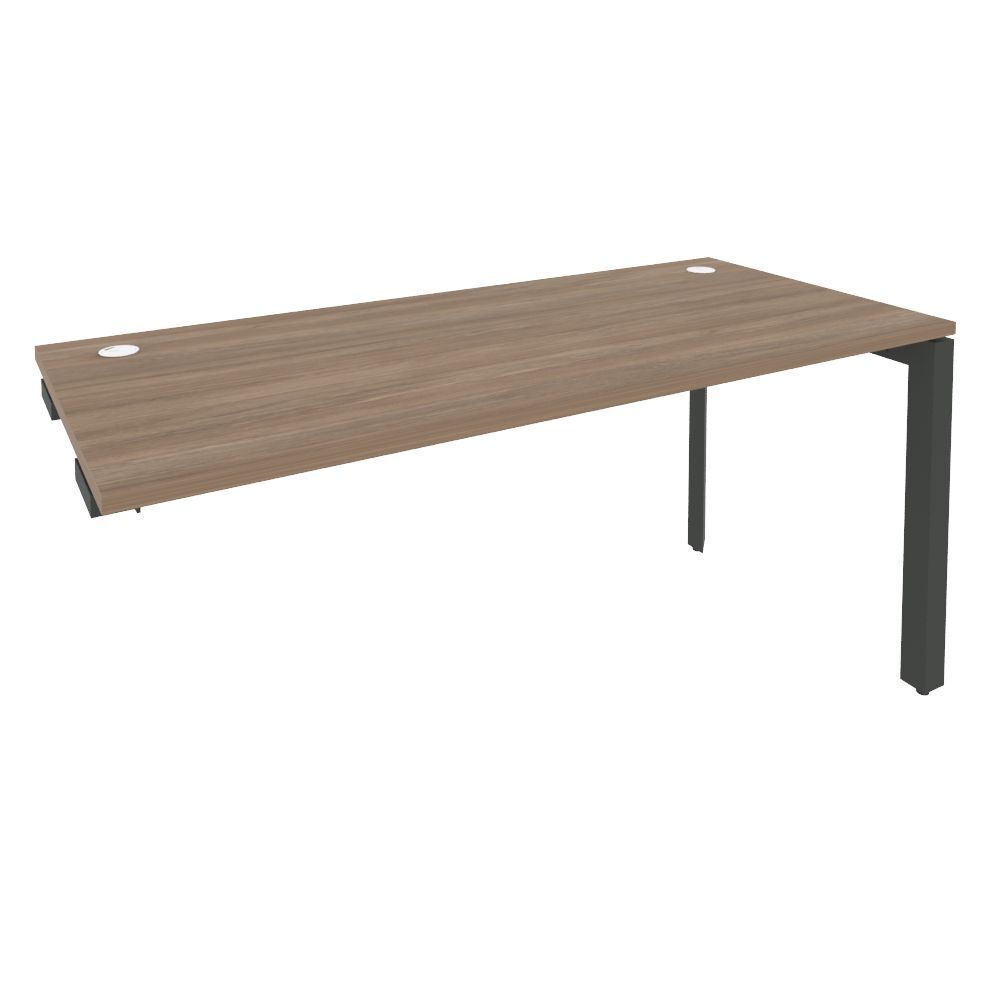 Стол-приставка на П-образном м/к к опорным элементам