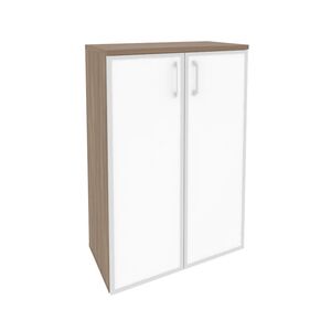 Шкаф средний широкий (стекло белое)