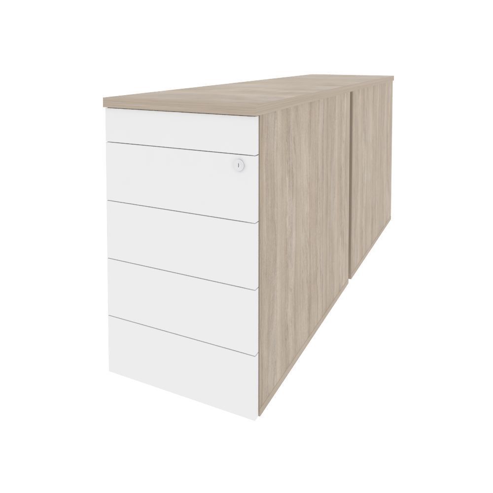 Тумба двойная приставная / опорная (TIP-ON)