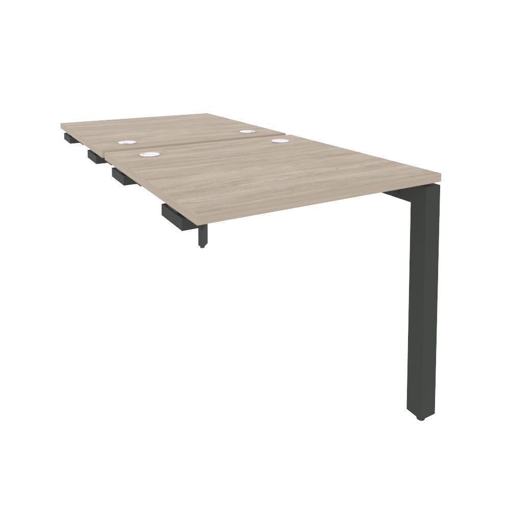 Стол-приставка двойной на П-образном м/к к опорным элем.