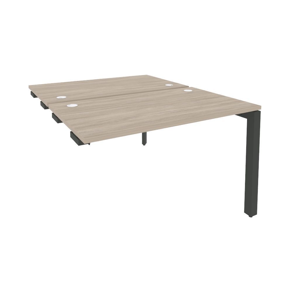 Стол-приставка двойной на П-образном м/к к опорным элем.