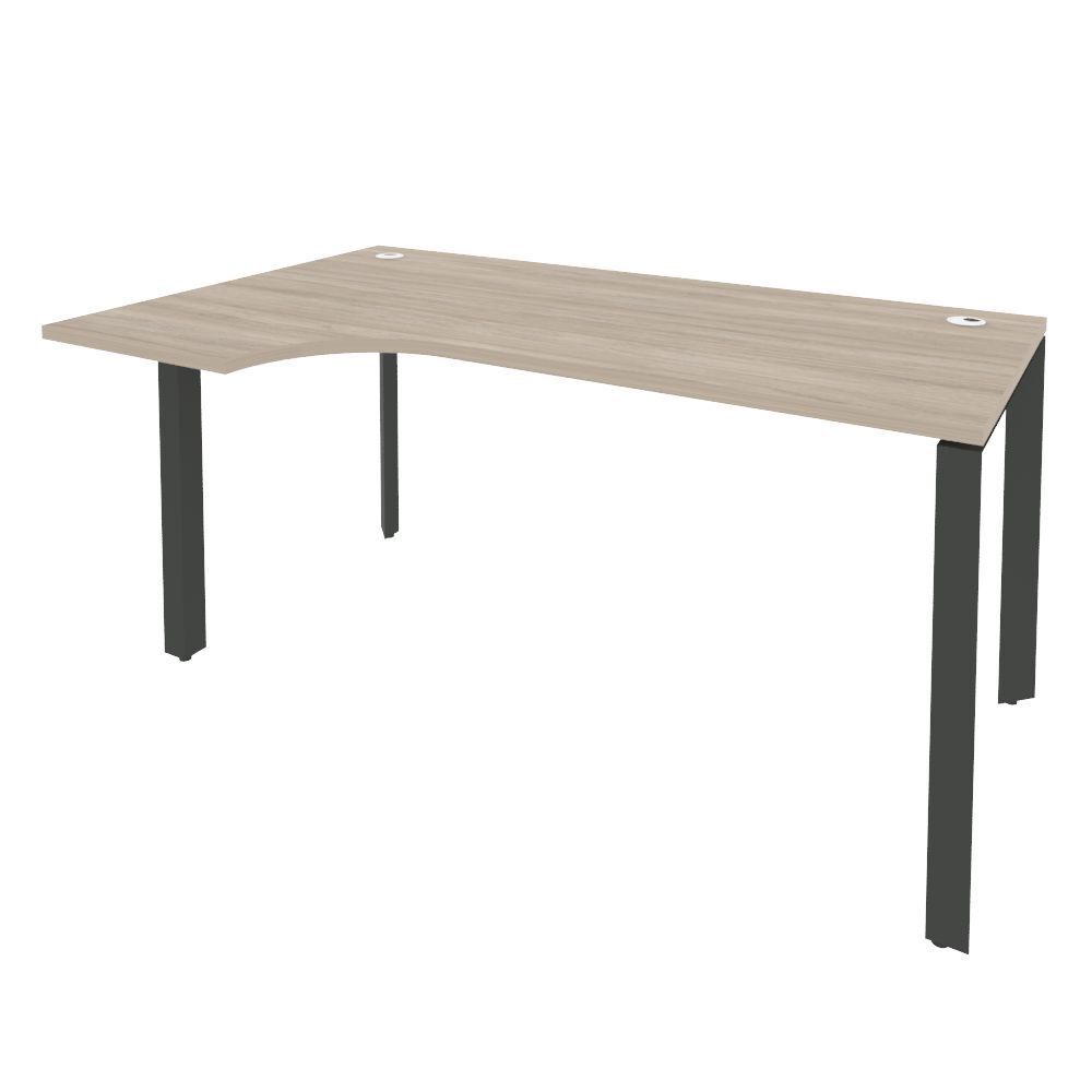 Стол эргономичный левый на П-образном м/к