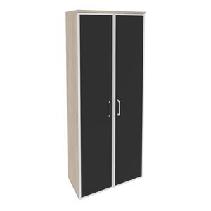 Шкаф высокий широкий (стекло черное)