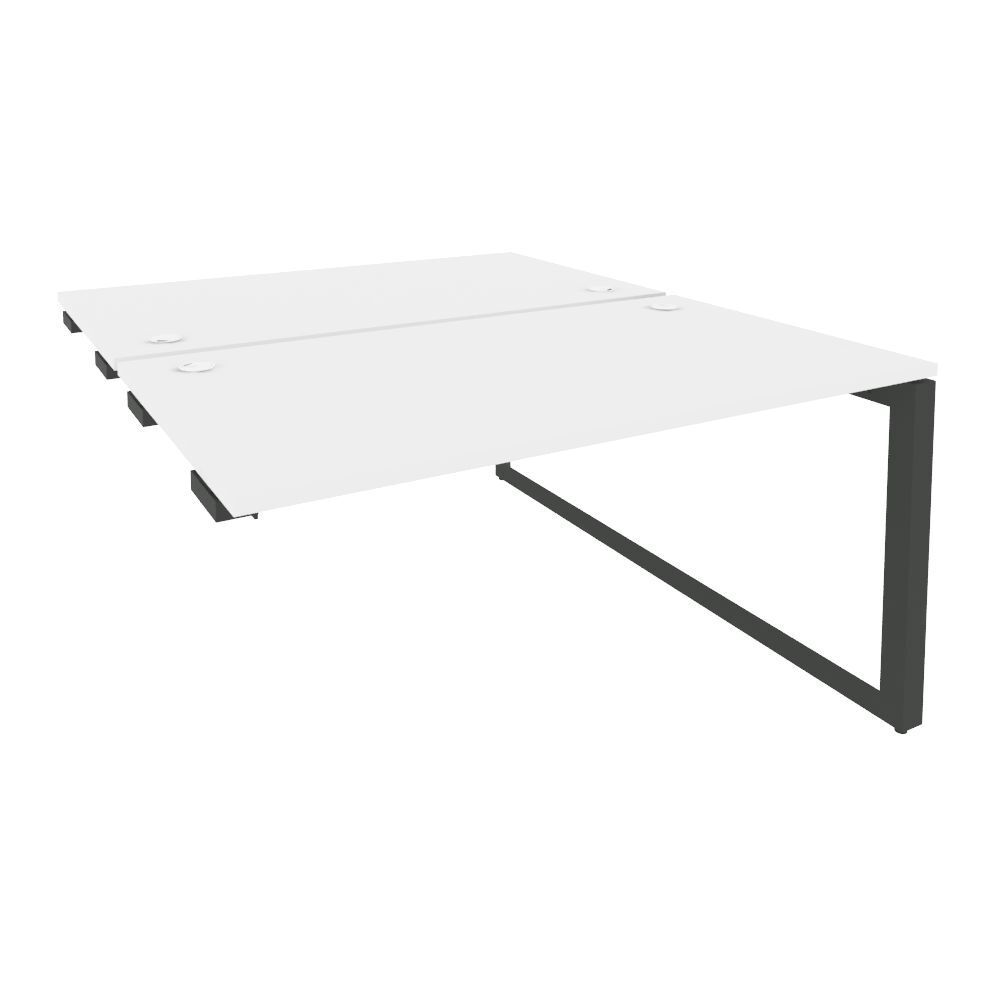 Стол-приставка двойной на О-образном м/к к опорным элементам