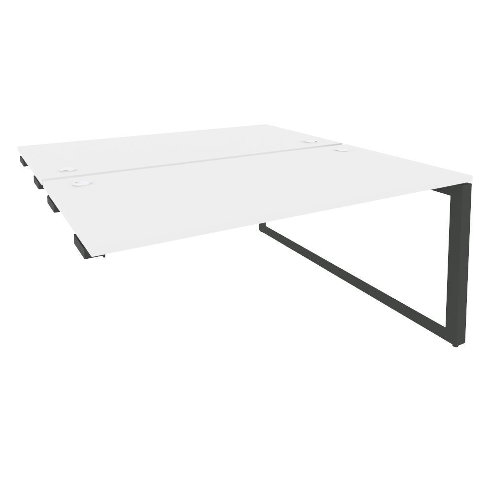 Стол-приставка двойной на О-образном м/к к опорным элементам