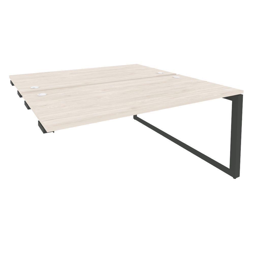 Стол-приставка двойной на О-образном м/к к опорным элементам