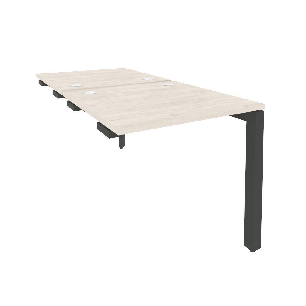 Стол-приставка двойной на П-образном м/к к опорным элем.