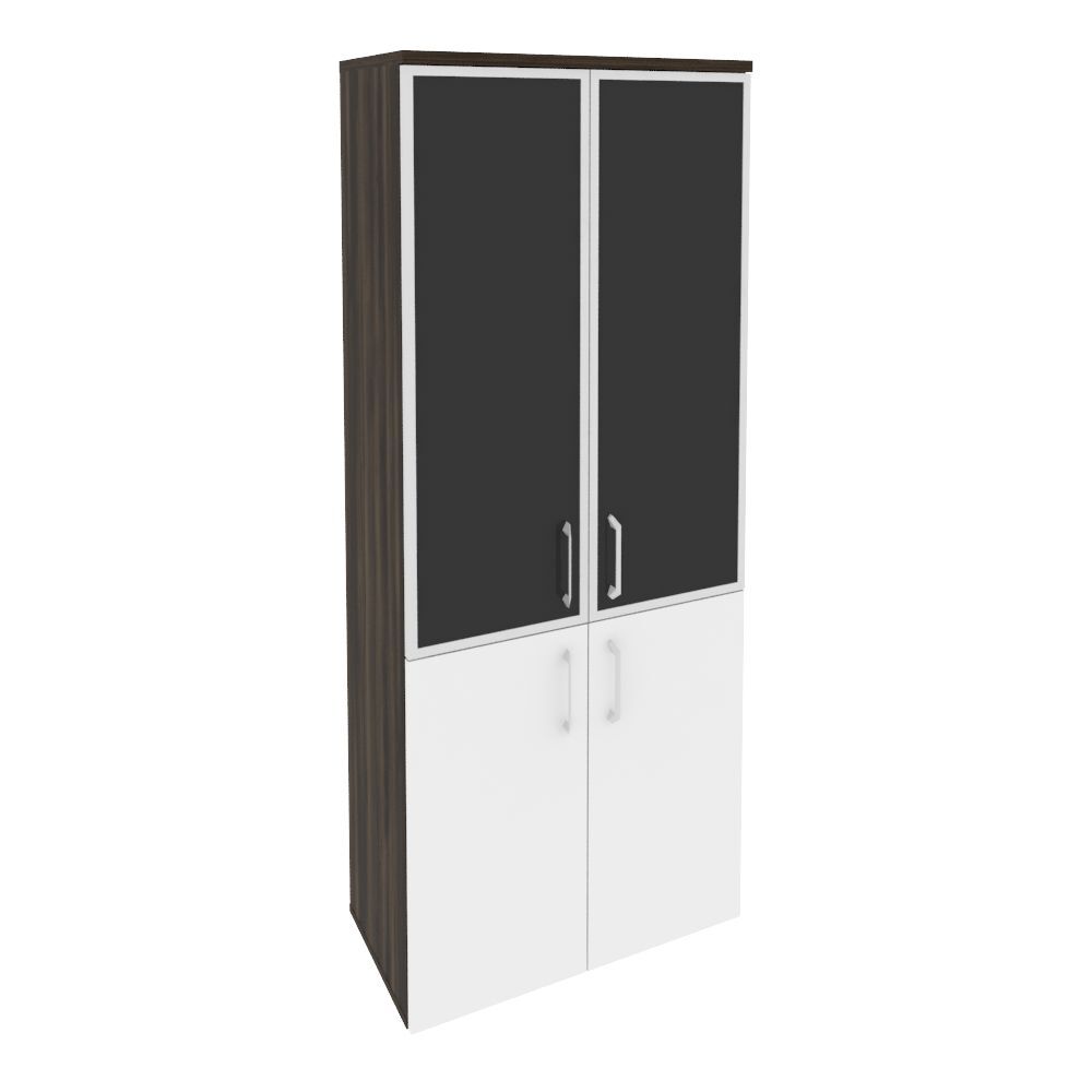 Шкаф высокий широкий (стекло черное)