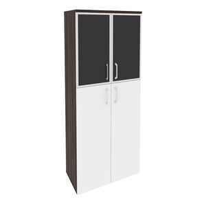 Шкаф высокий широкий (стекло черное)