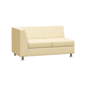 Секция с подлокотником двухместная правая