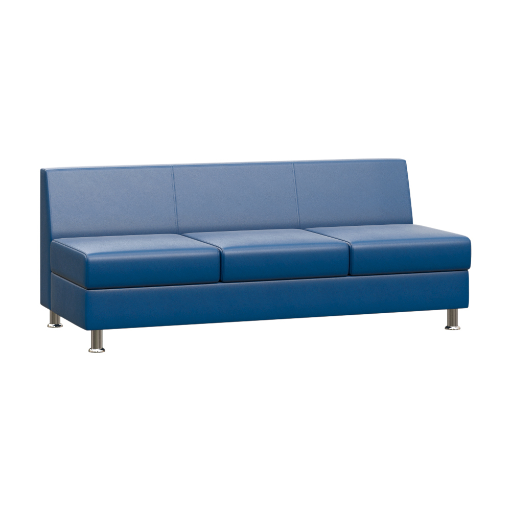 Диван без подлокотников трехместный