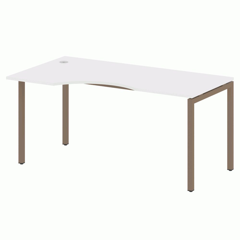 Стол криволинейный левый на П-образном м/к