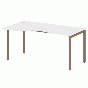 Стол криволинейный левый на П-образном м/к