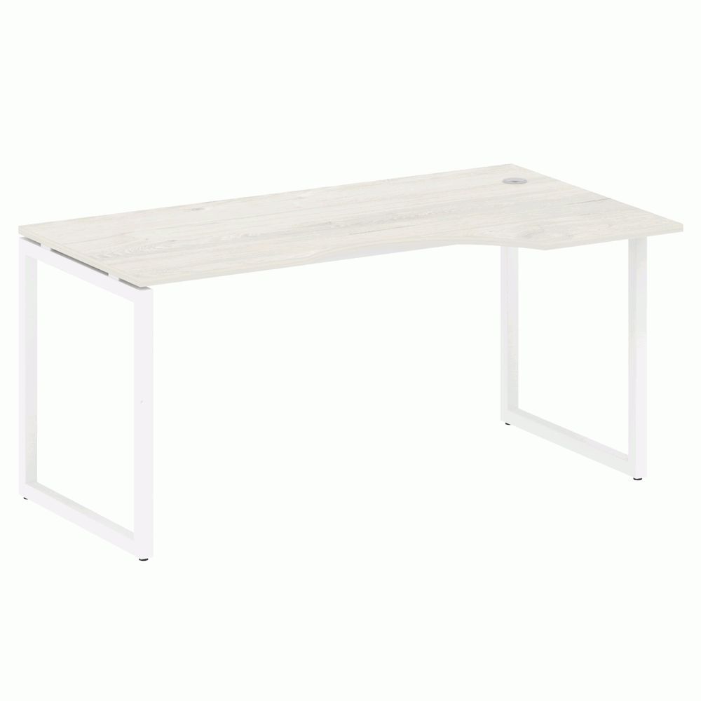 Стол криволинейный правый на О-образном м/к