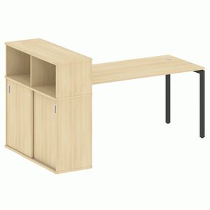 Стол письменный с шкафом-купе на П-образном м/к