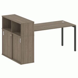 Стол письменный с шкафом-купе на П-образном м/к