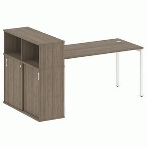 Стол письменный с шкафом-купе на П-образном м/к