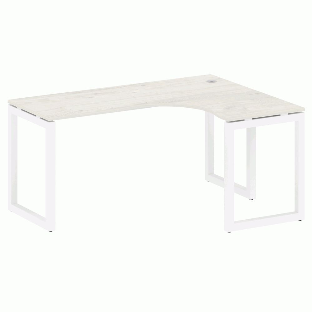 Стол криволинейный правый на О-образном м/к