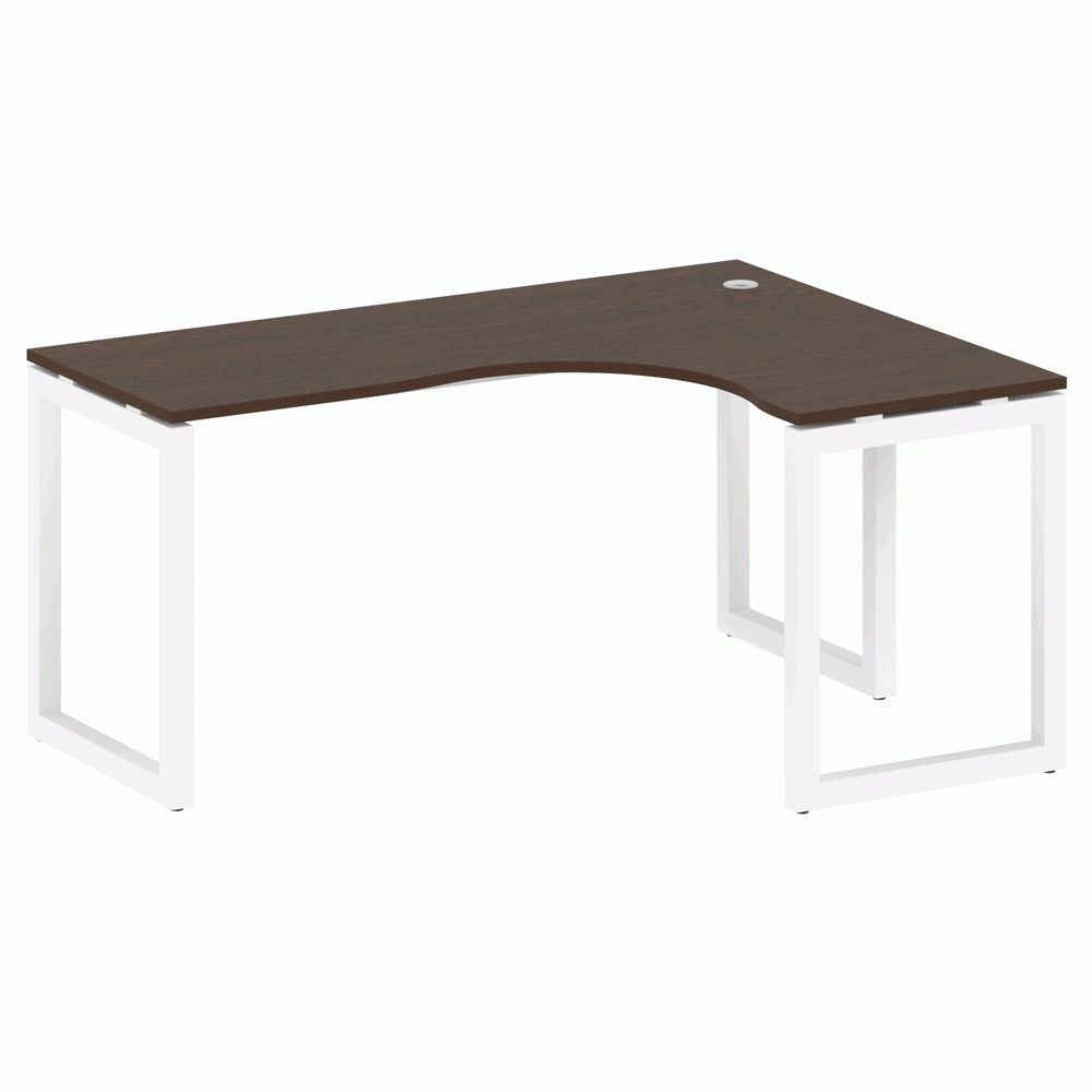 Стол криволинейный правый на О-образном м/к