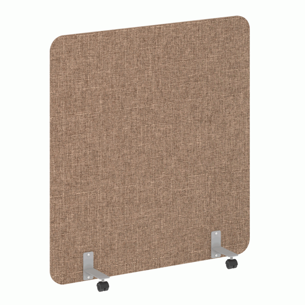 Перегородка на металлических опорах, на роликах