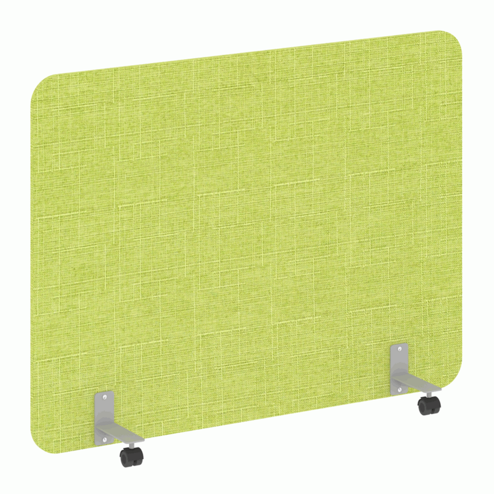 Перегородка на металлических опорах, на роликах