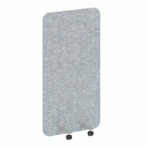 Перегородка на металлических опорах, на роликах