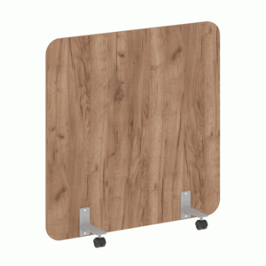 Перегородка на металлических опорах, на роликах