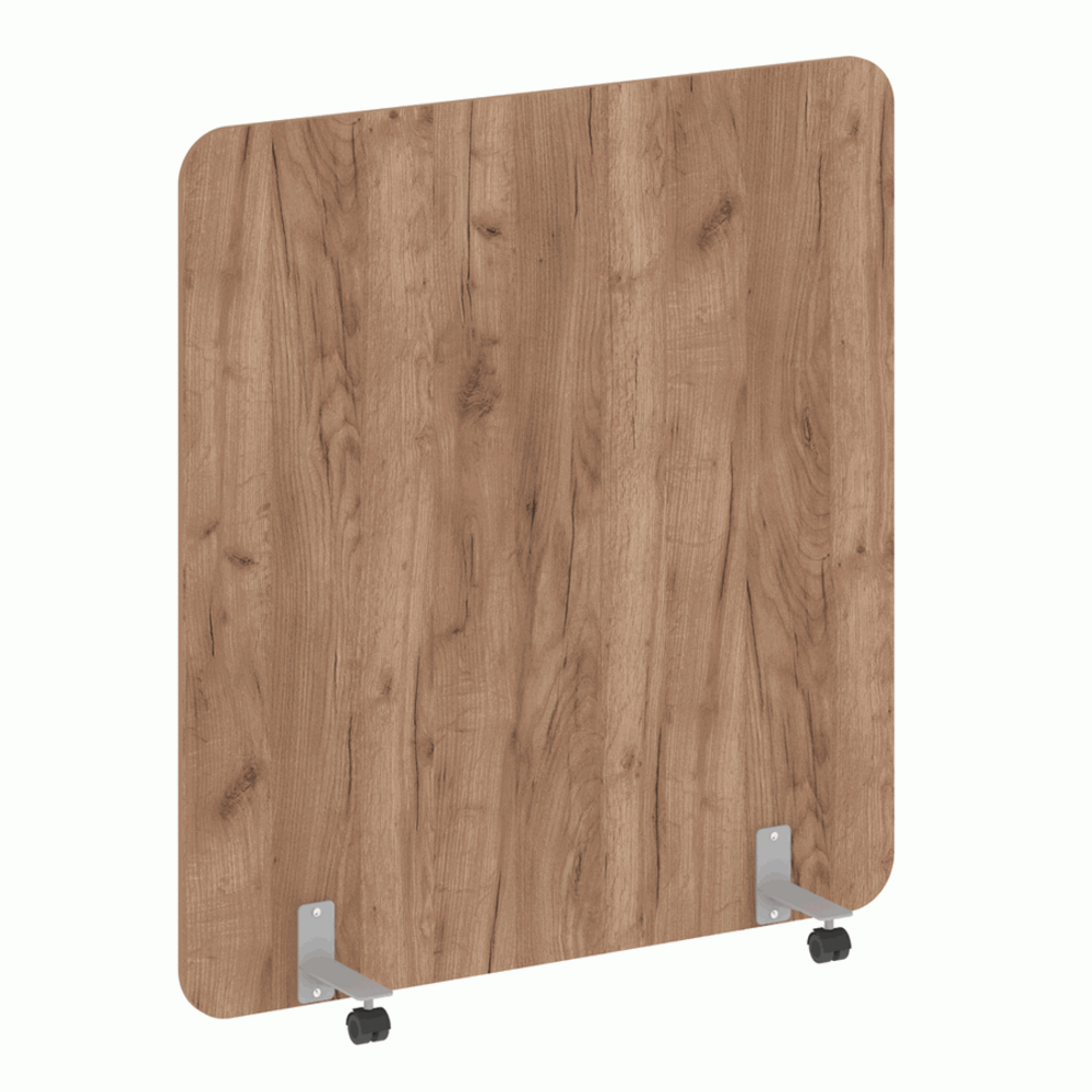 Перегородка на металлических опорах, на роликах