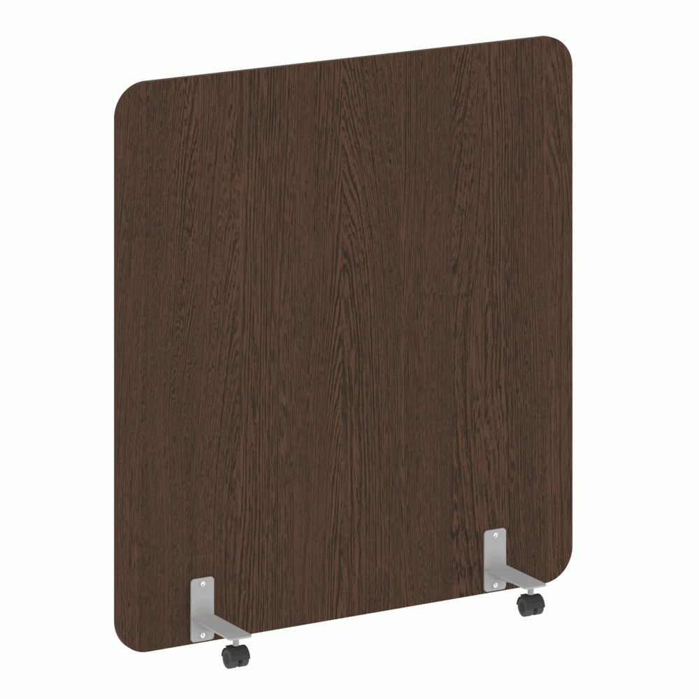 Перегородка на металлических опорах, на роликах