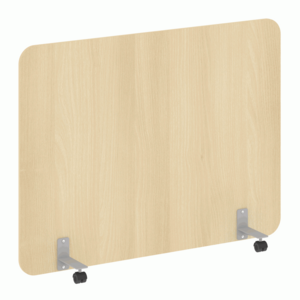 Перегородка на металлических опорах, на роликах