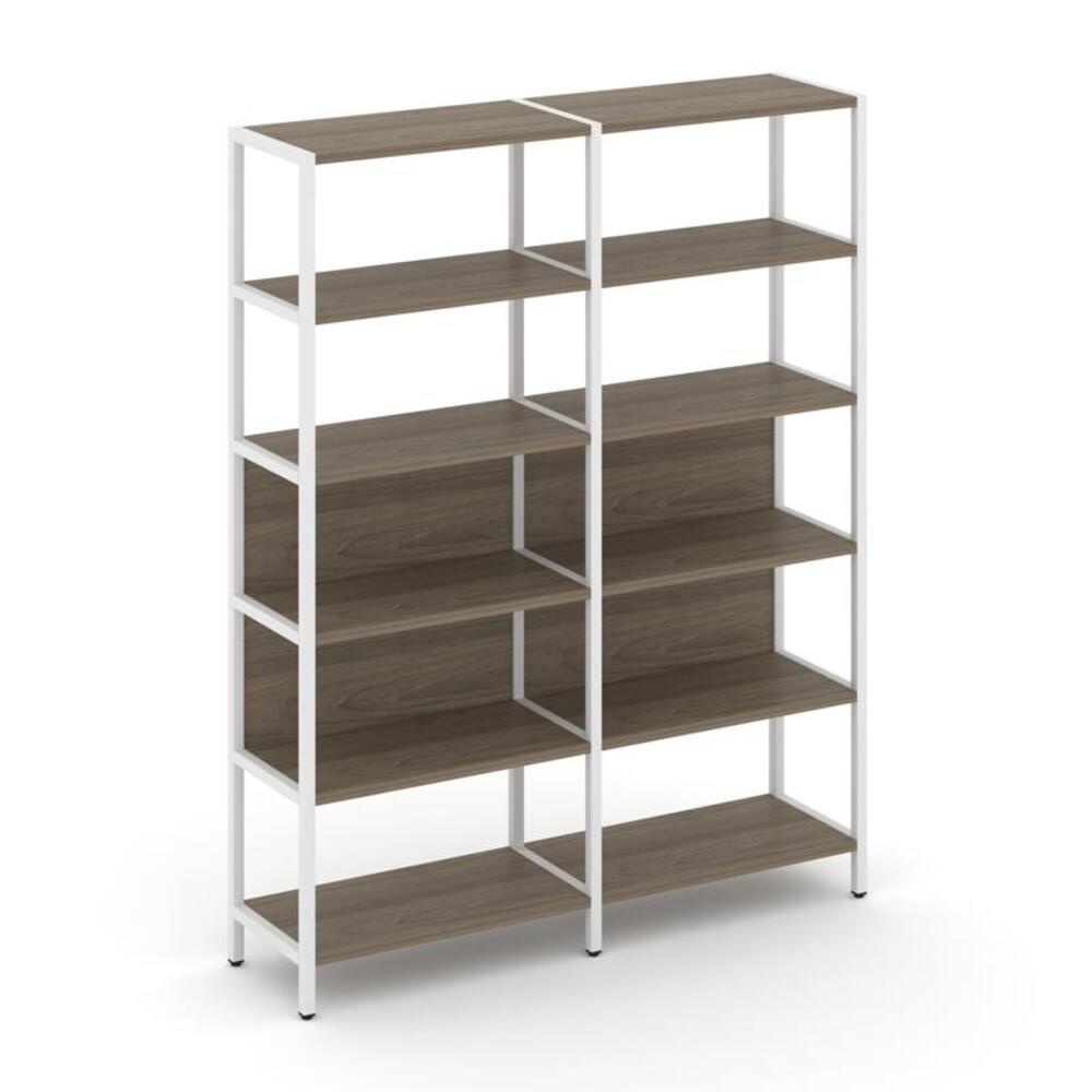 Двухсекционный стеллаж пятиярусный