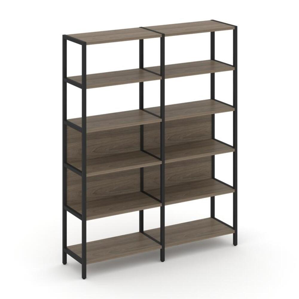 Двухсекционный стеллаж пятиярусный