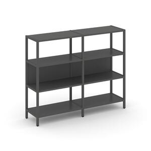 Двухсекционный стеллаж трехярусный