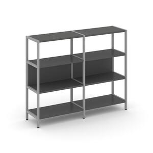 Двухсекционный стеллаж трехярусный
