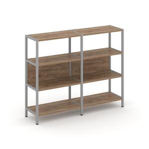 Двухсекционный стеллаж трехярусный