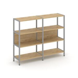 Двухсекционный стеллаж трехярусный