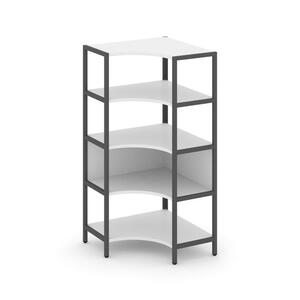 Односекционный угловой стеллаж четырехярусный
